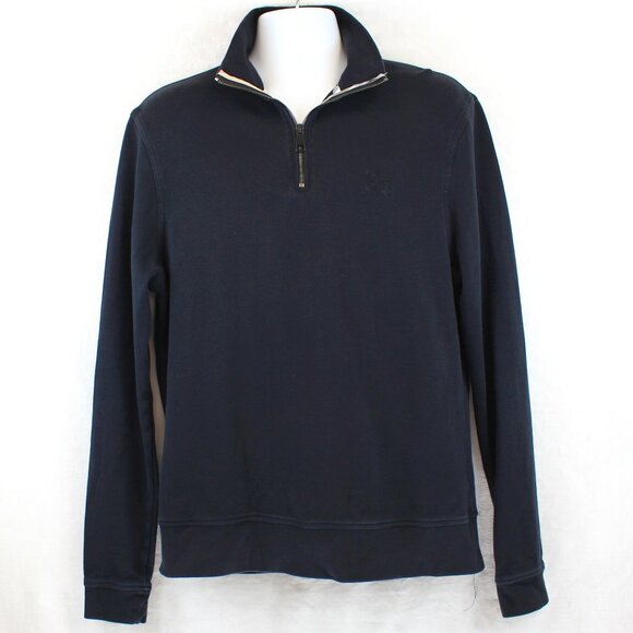 Burberry Wool Cotton 1/4 Zip Sweatshirt (L) - Picture 1 of 10